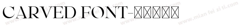 carved font字体转换